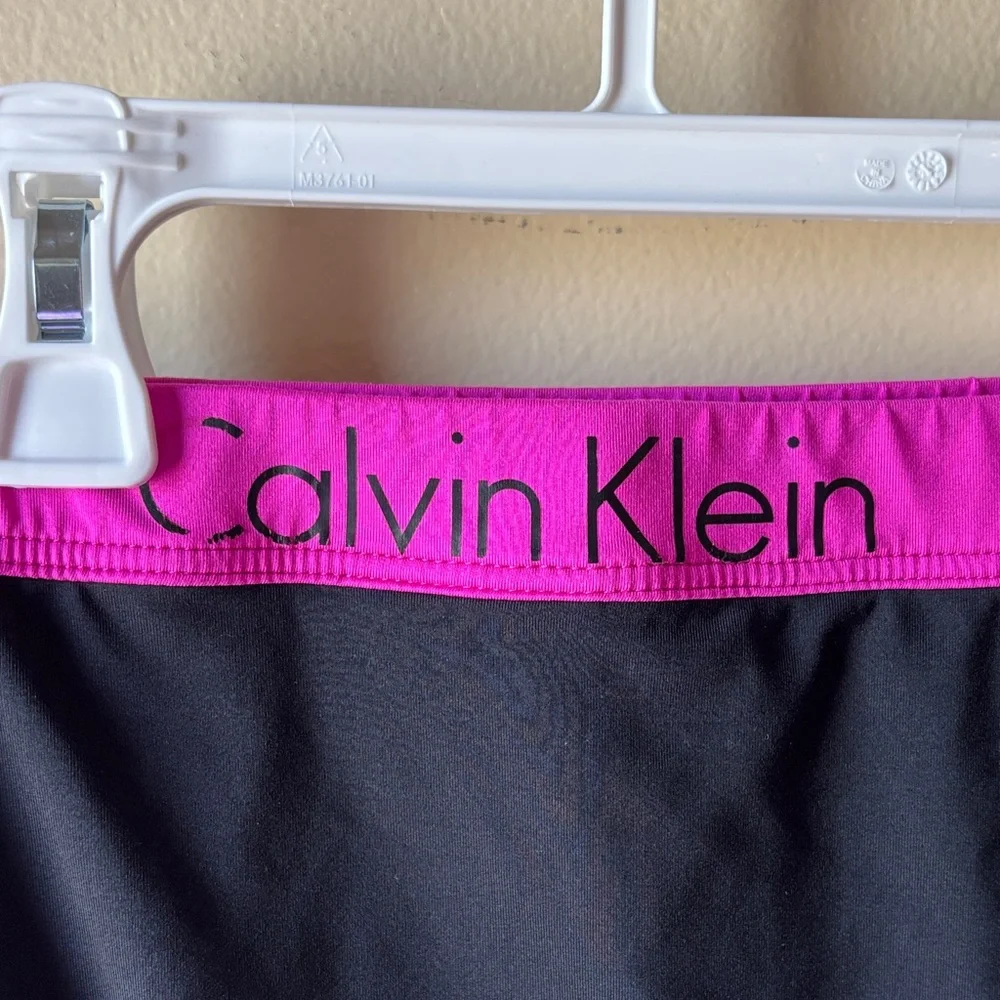 Calvin Klein Black and Hot Pink Athletic Bikini Set - Picture 11 of 13